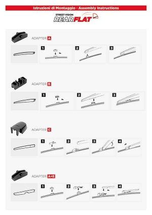 Istruzioni montaggio spazzole RearFlat
