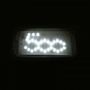 White Logo Led Interiors for Fiat 500 (1PCS)