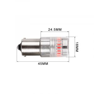 Set Lampade a Led P21W Rossa SIMPLY (2PCS)