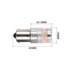 Set Lampade a Led BAU15S Amber SIMPLY (2PCS)