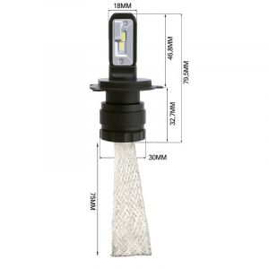 Kit Led Headlight BLACK STAR S for H4 (2PCS)