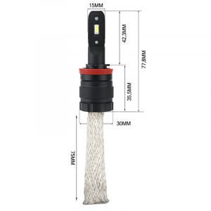 Kit Led Headlight BLACK STAR S for H8 H9 H11 (2PCS)
