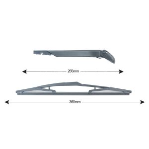 TRA-F2Q2 Sparblade Rear Arm Kit FIAT Qubo (2 doors) 360mm (1PCS)